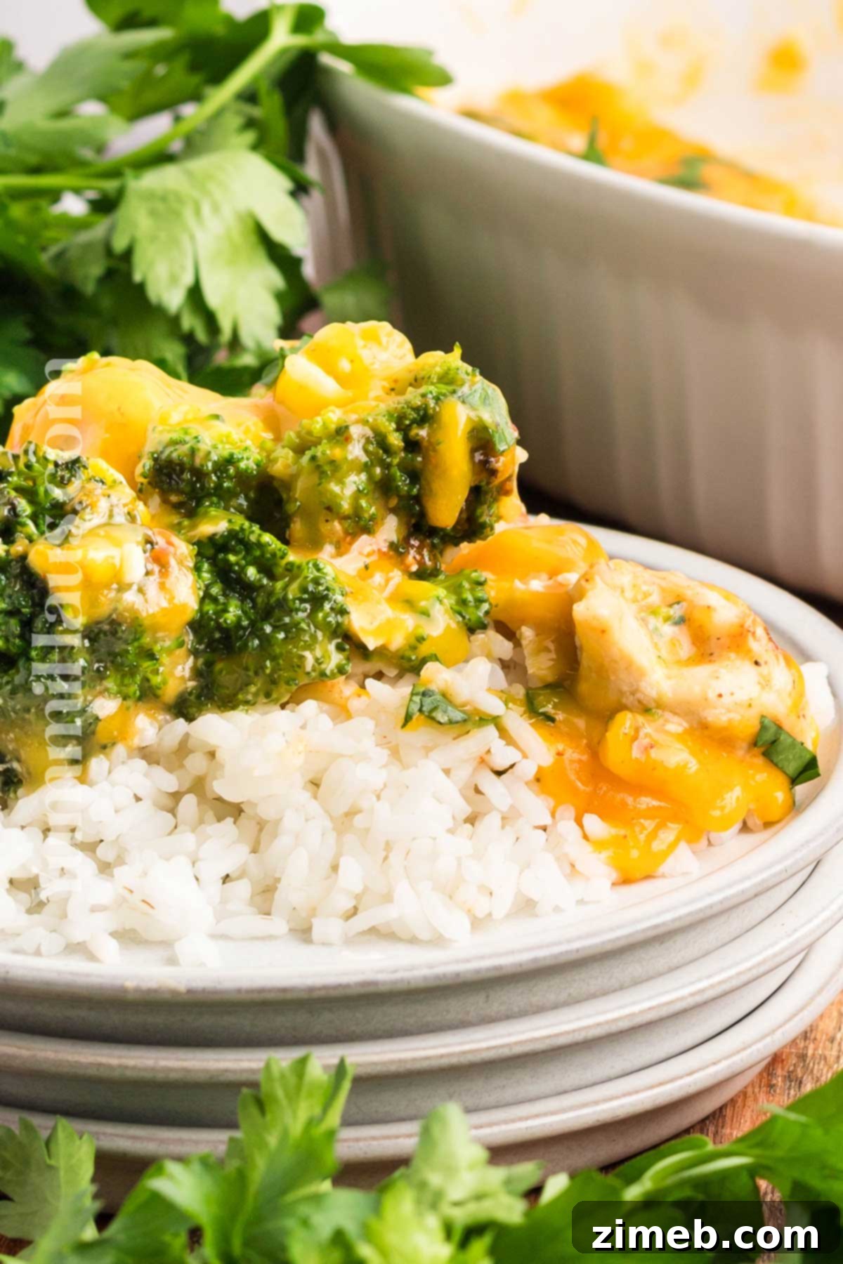 Easy dinner with baked chicken and cheese