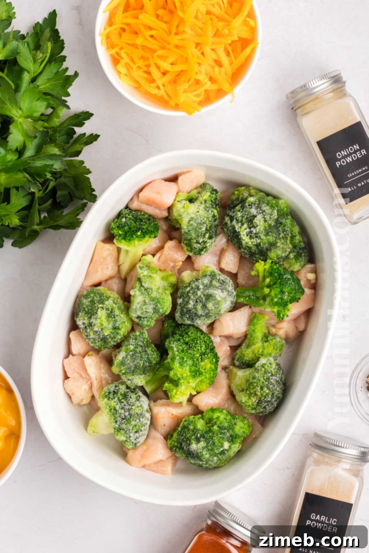 Cooked Baked Broccoli and Chicken Casserole