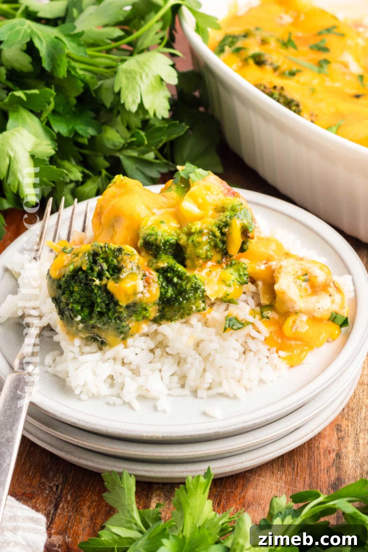 Delicious broccoli and cheese dinner