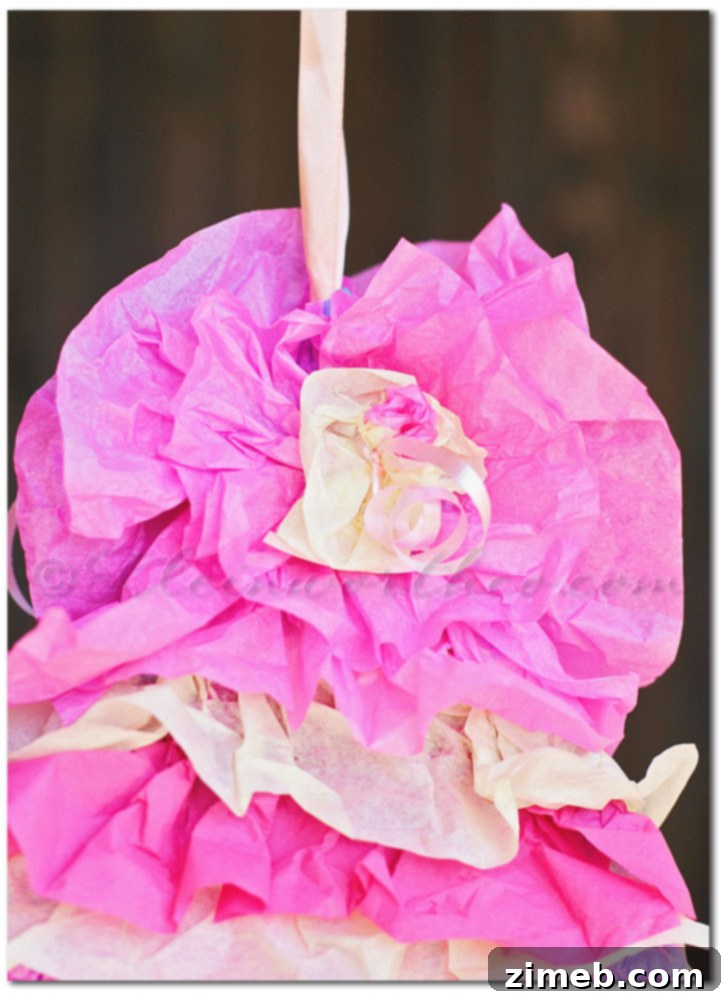 Beautiful Ruffle Piñata Tutorial for Parties
