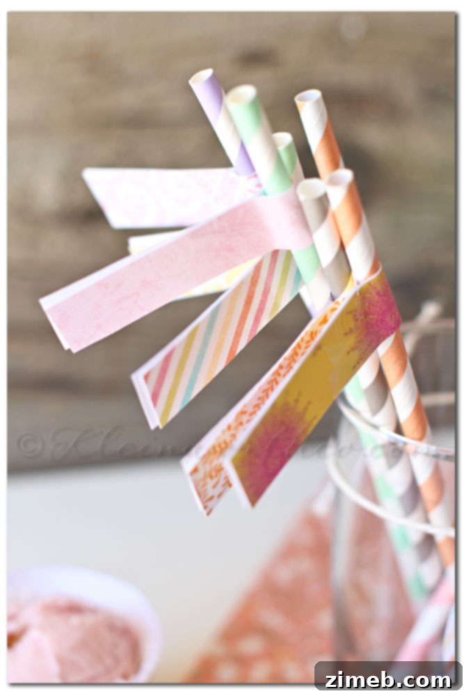 Sorbet Party Printable Treat Decorations