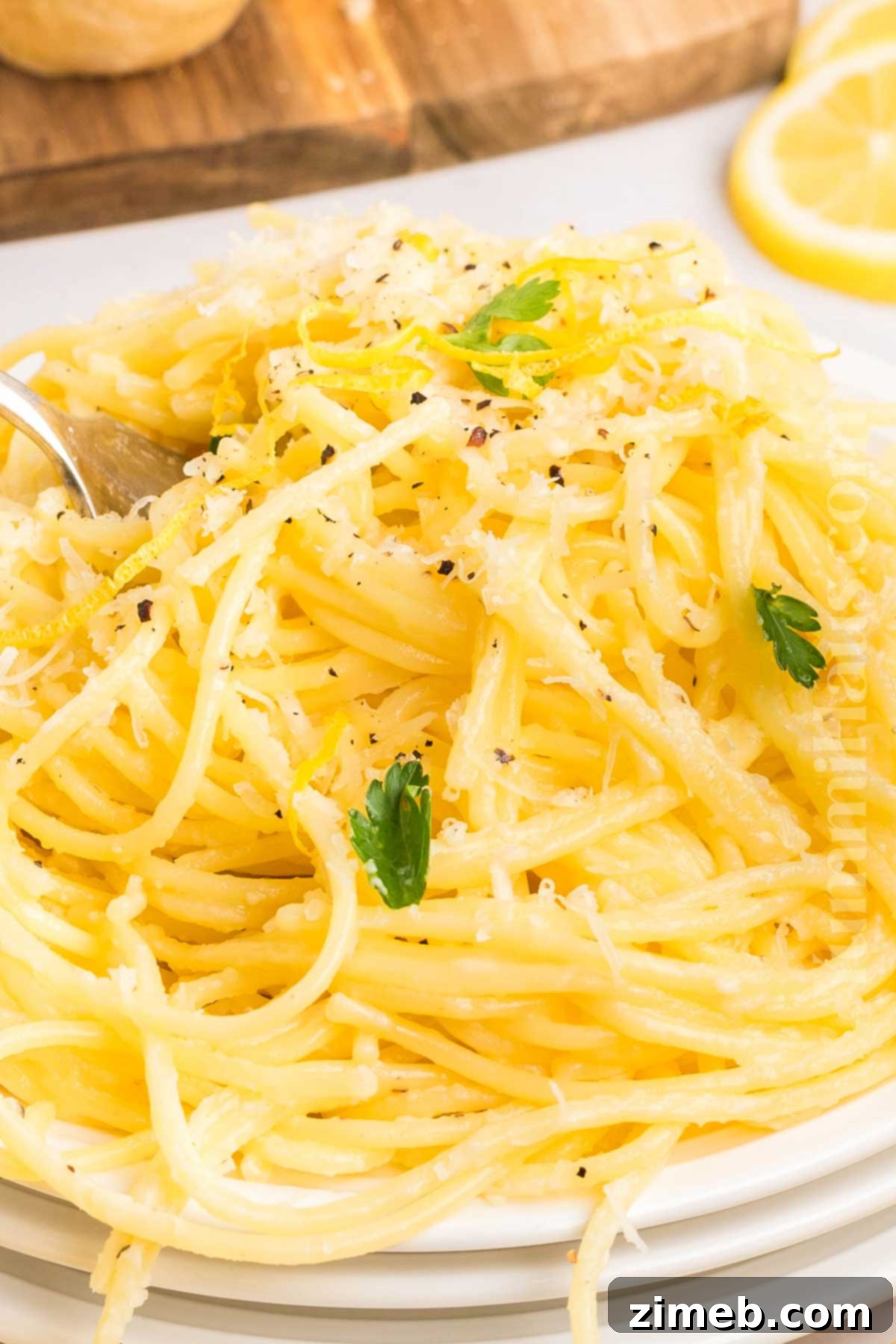 Lemon Cream Spaghetti recipe