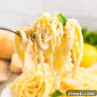 Lemon Cream Spaghetti