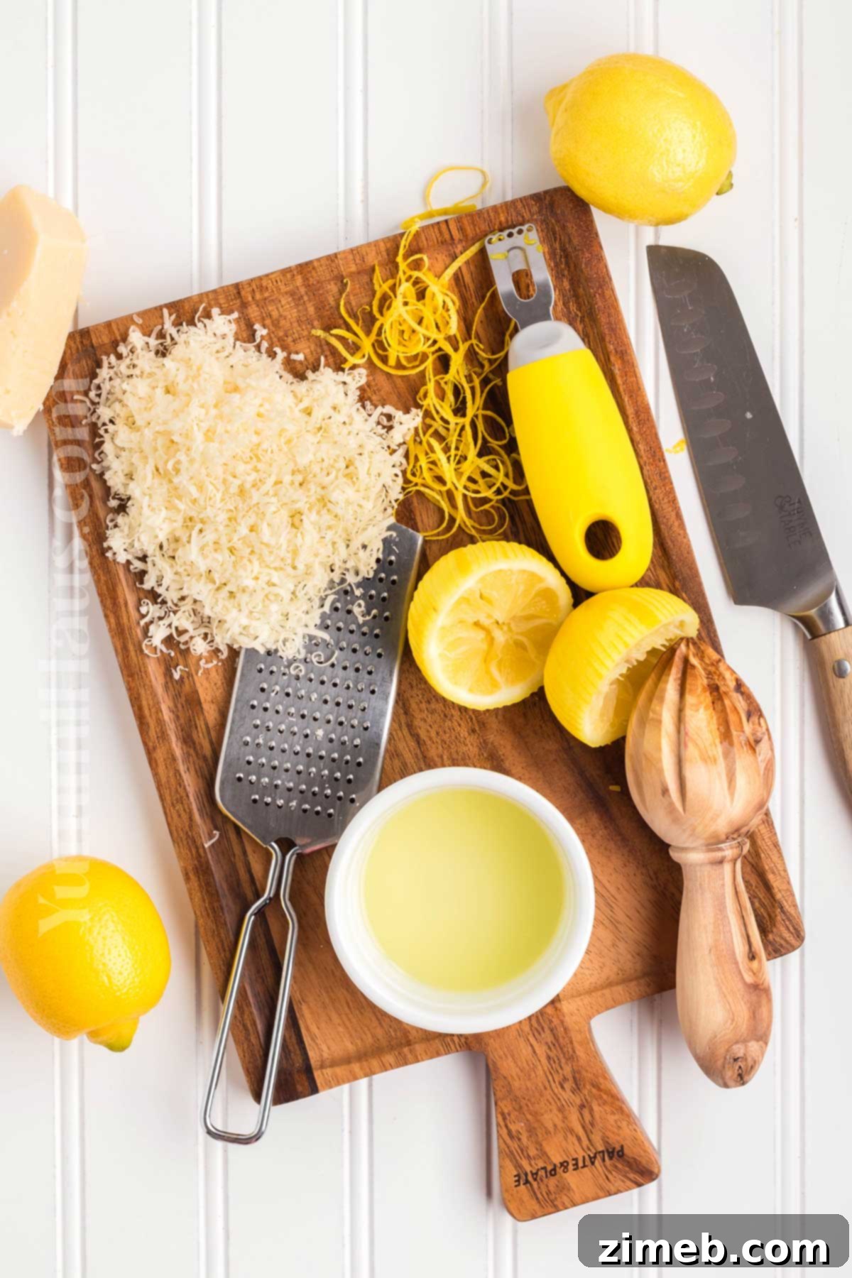 Lemon Cream Spaghetti ingredients