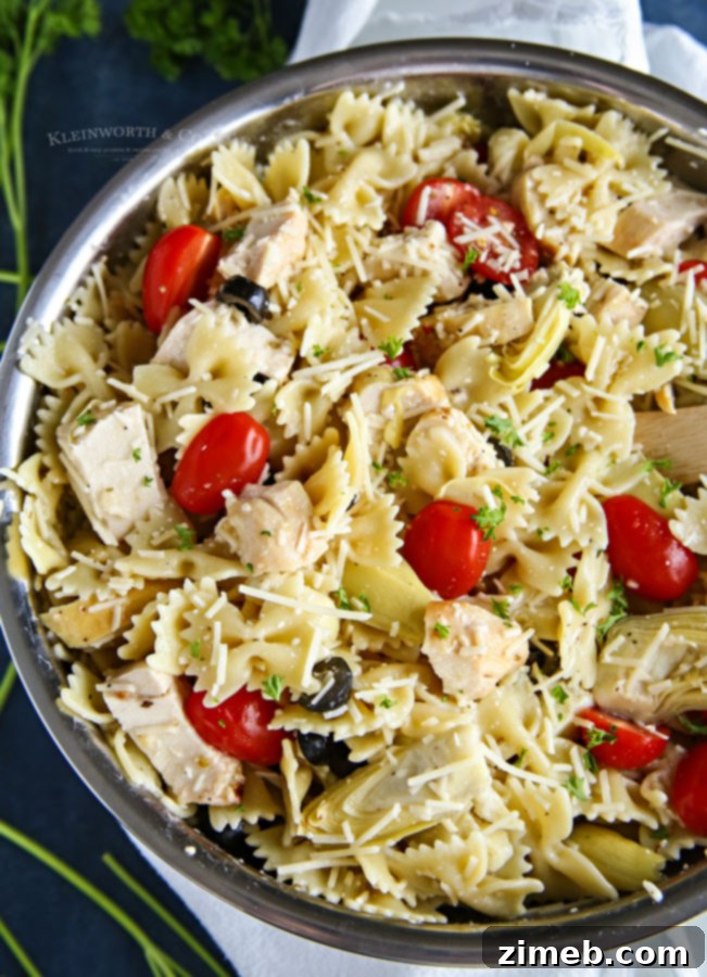 32 Delicious and Refreshing Summer Salad Recipes 29 Greek Feta Chicken Pasta Salad - A bright and bold pasta salad with grilled chicken, feta, and Mediterranean ingredients.