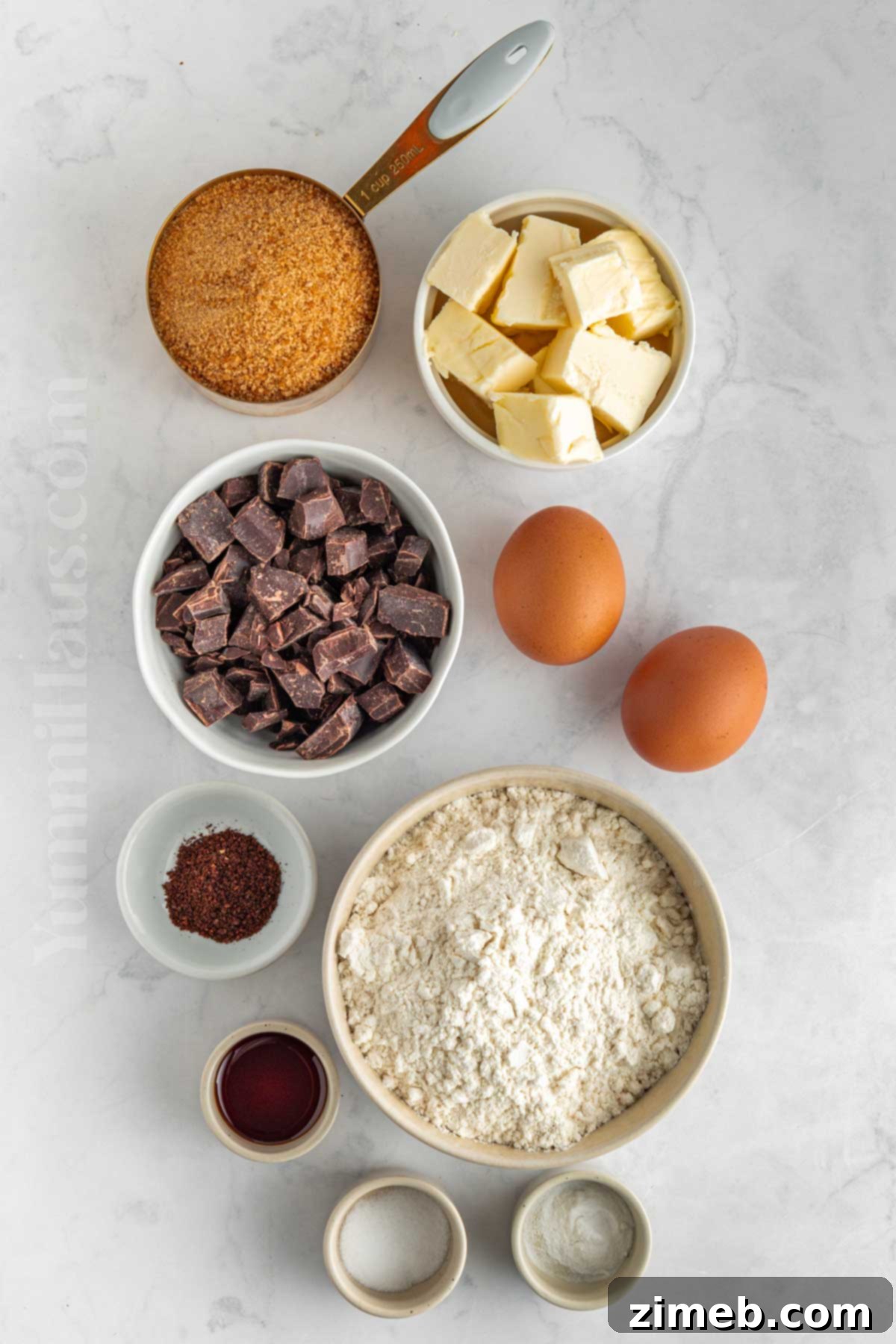 Brown Butter Chocolate Chip Cookie ingredients