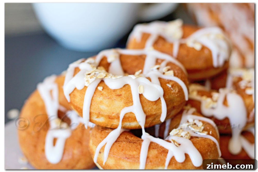 Easy Baked Banana Oat Donuts