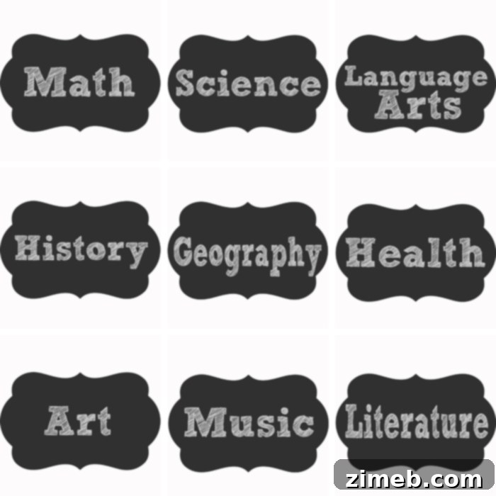 Stylish Printable Book Cover Labels
