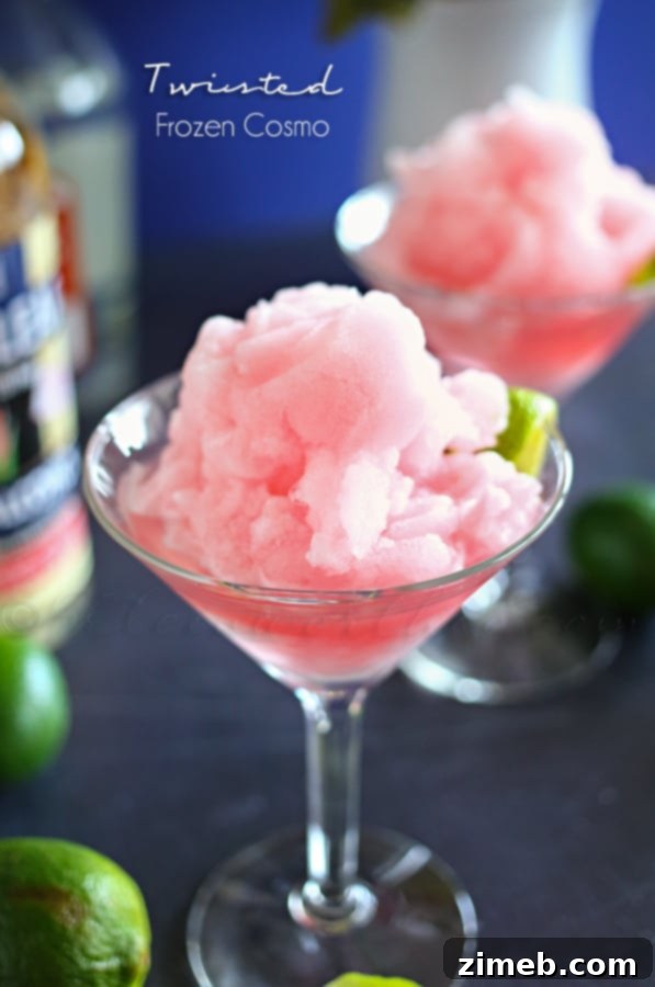 15 Ultra-Refreshing Frozen Summer Drinks and Cocktails 3 Refreshing Twisted Frozen Cosmo cocktail