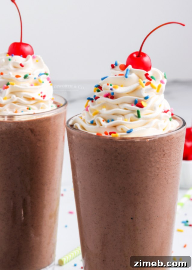 15 Ultra-Refreshing Frozen Summer Drinks and Cocktails 5 Classic Chocolate Milkshake dessert