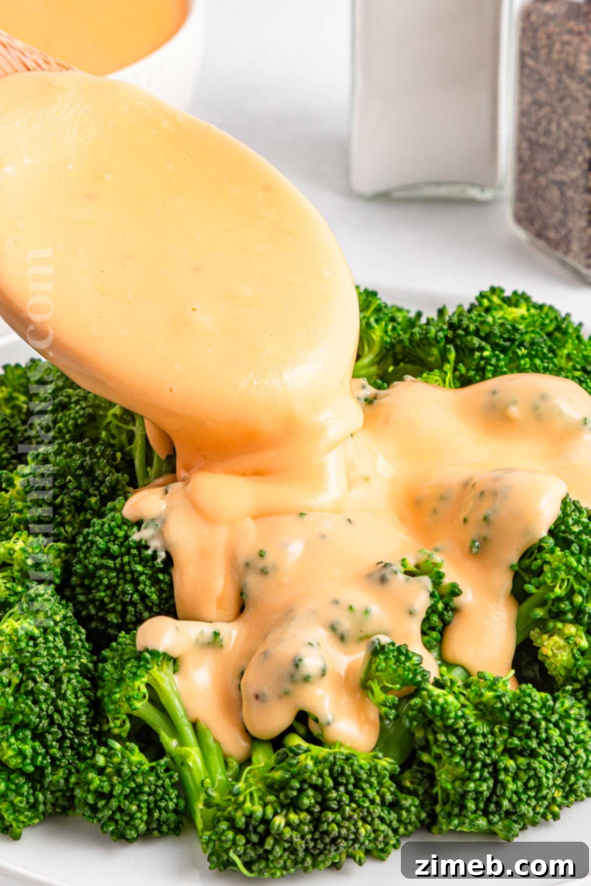 The Ultimate Creamy Cheddar Sauce 3 cheese sauce for broccoli