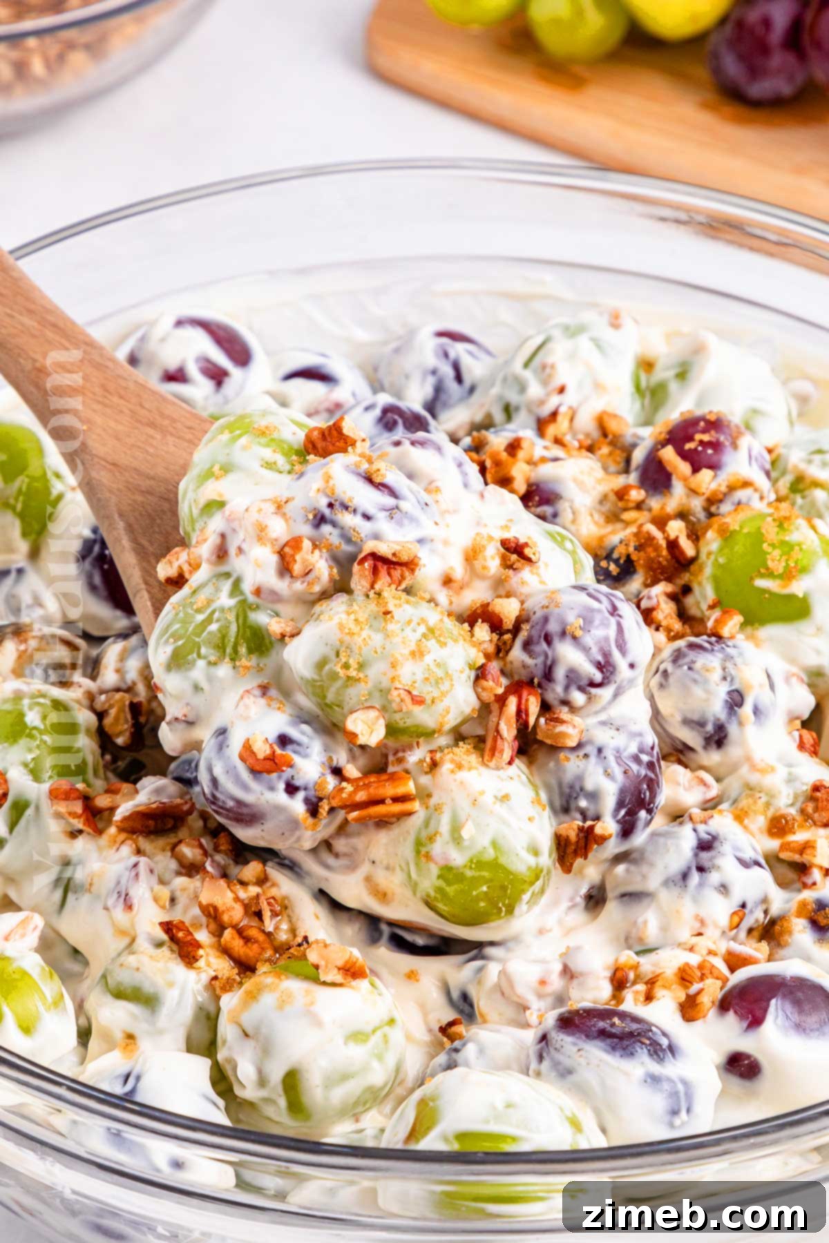 Creamy Grape Salad Delight 8 Delicious and creamy Grape Salad Recipe.