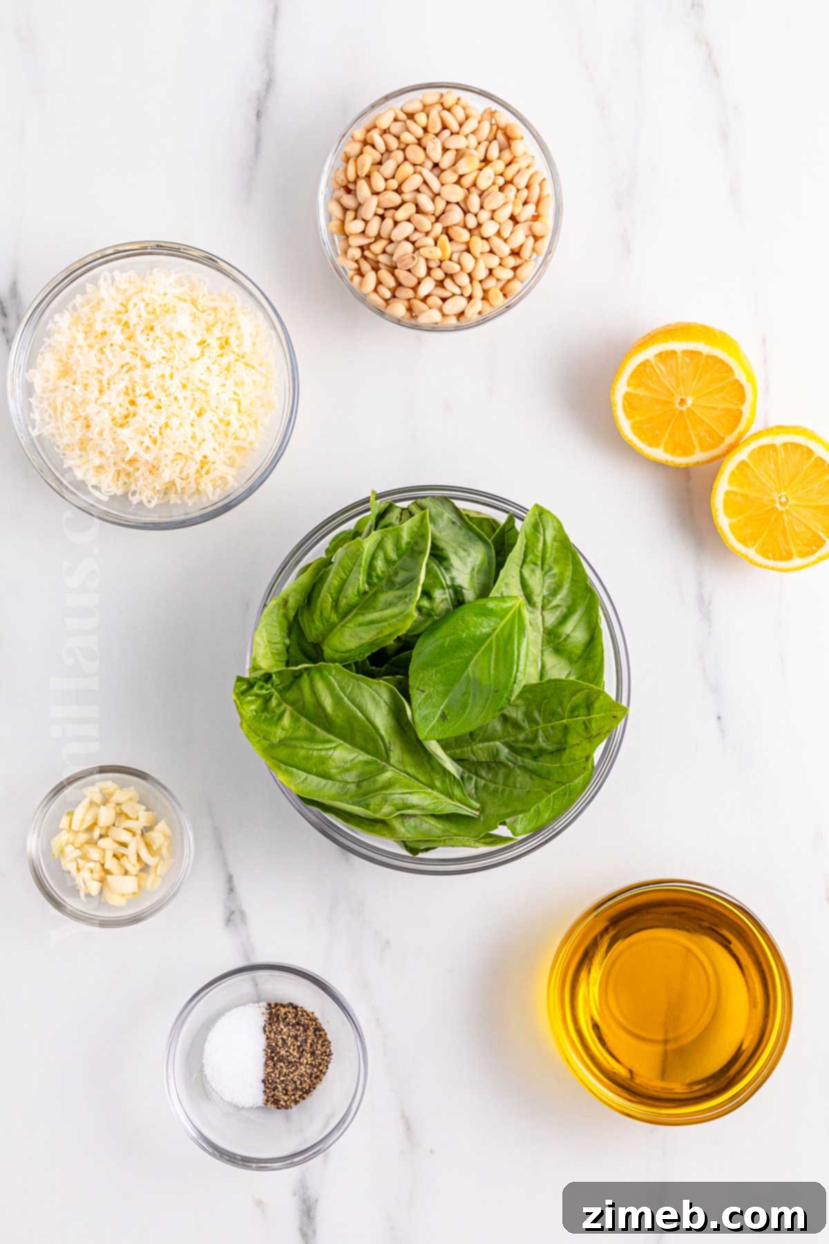 The Ultimate Homemade Pesto for Pasta 4 basil pesto ingredients