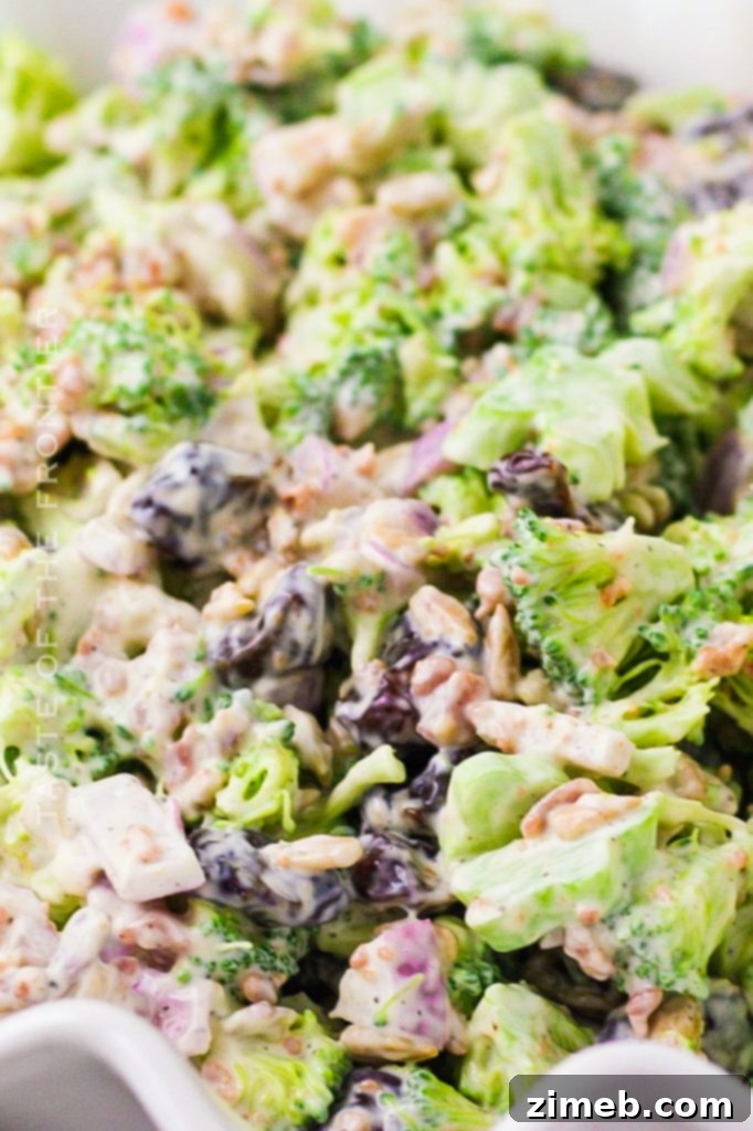 Broccoli Salad Recipe with Dried Cherries