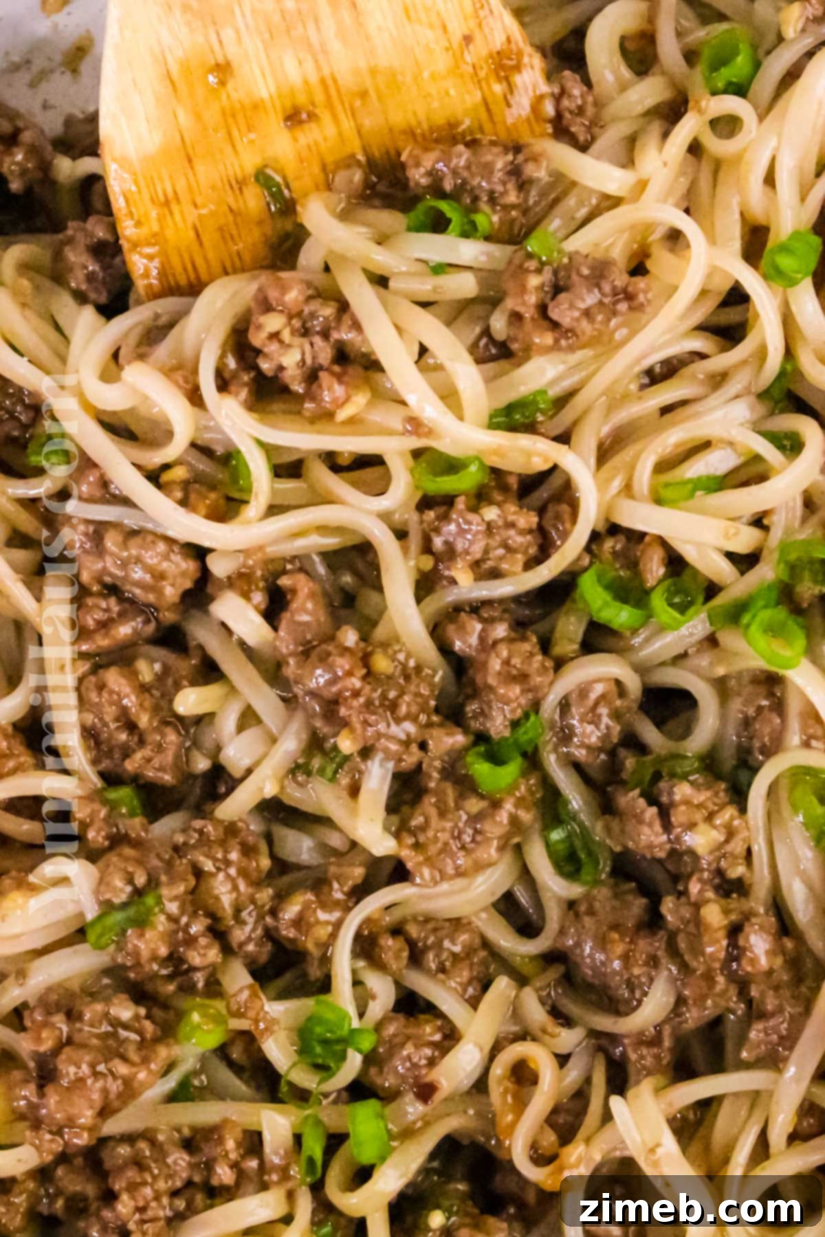 Steppe Beef Noodle Skillet 2 Mongolian Ground Beef Noodles