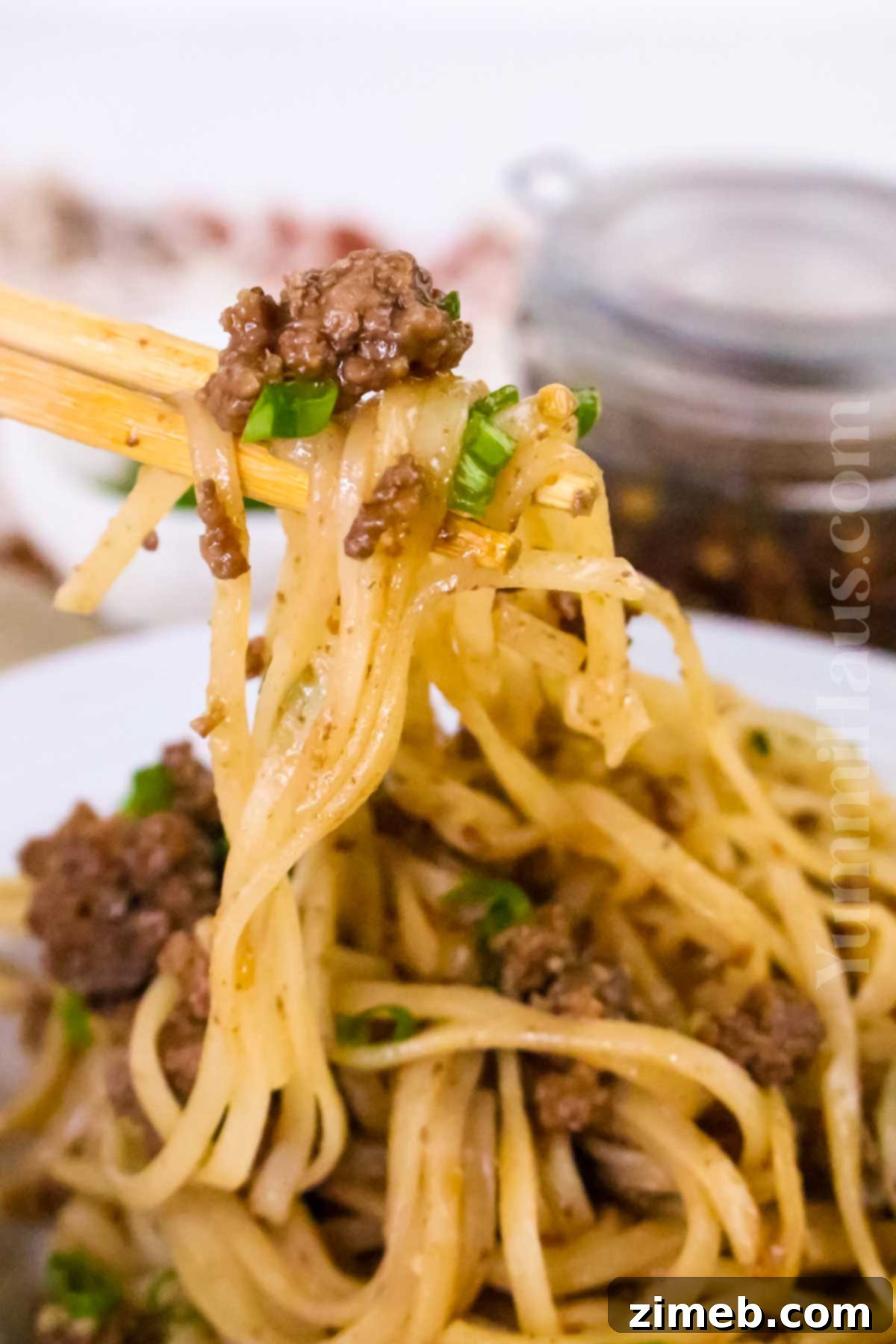 Steppe Beef Noodle Skillet 15 Mongolian Ground Beef Noodles recipe