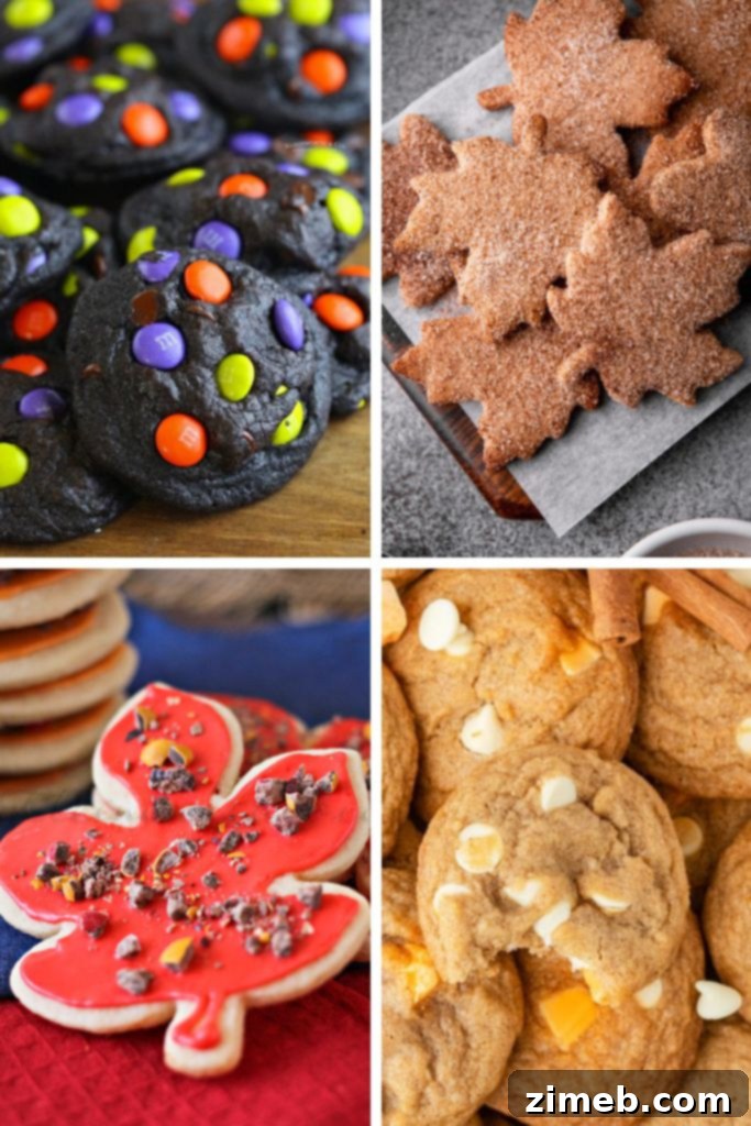 40 Irresistible Fall Cookie Recipes 46 Selection of various delicious fall cookies