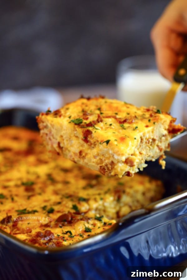 Autumn Casserole Essentials: From Weeknights to Holidays 15 Hearty Hashbrown Breakfast Casserole with eggs, cheese, and ham