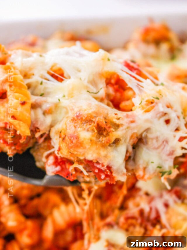 Autumn Casserole Essentials: From Weeknights to Holidays 16 Easy Dump and Bake Meatball Casserole with pasta and cheese