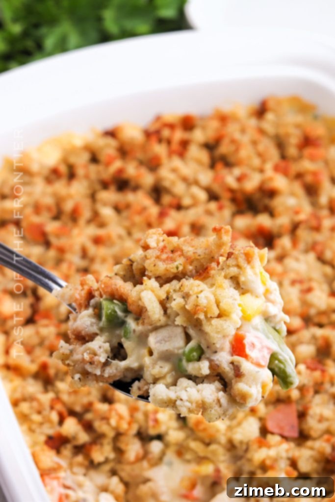 Autumn Casserole Essentials: From Weeknights to Holidays 19 Comforting Holiday Stuffing Casserole with chicken