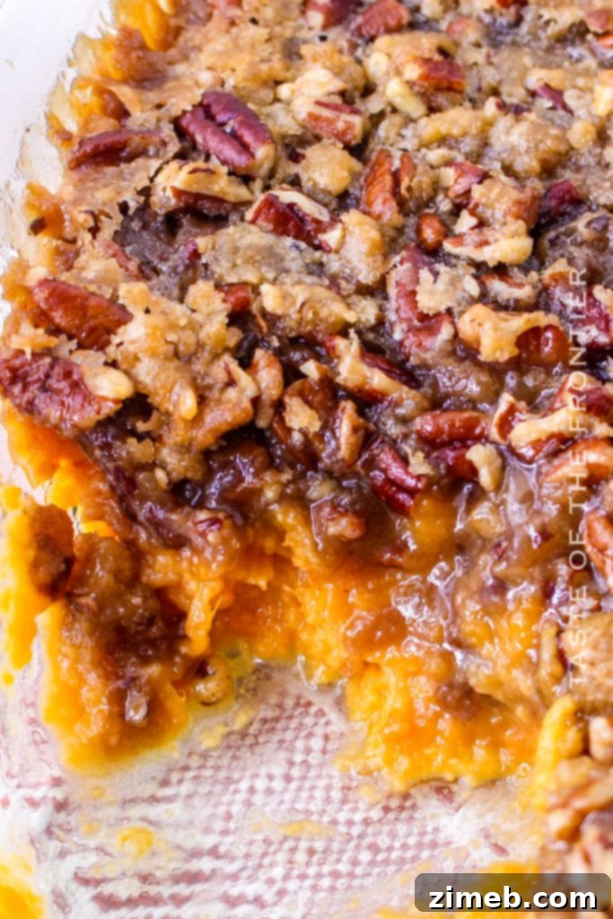 Autumn Casserole Essentials: From Weeknights to Holidays 25 Easy Sweet Potato Casserole with canned yams and pecan topping