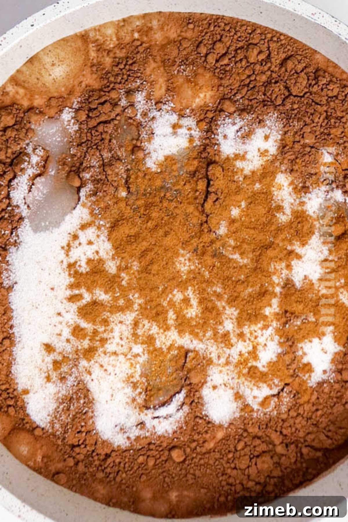 Champurrado Mexican Hot Chocolate 6 mixing spices with milk for Mexican hot chocolate