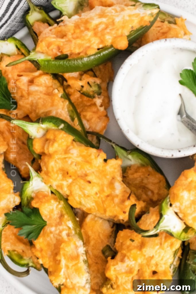 chicken stuffed Jalapeno Poppers