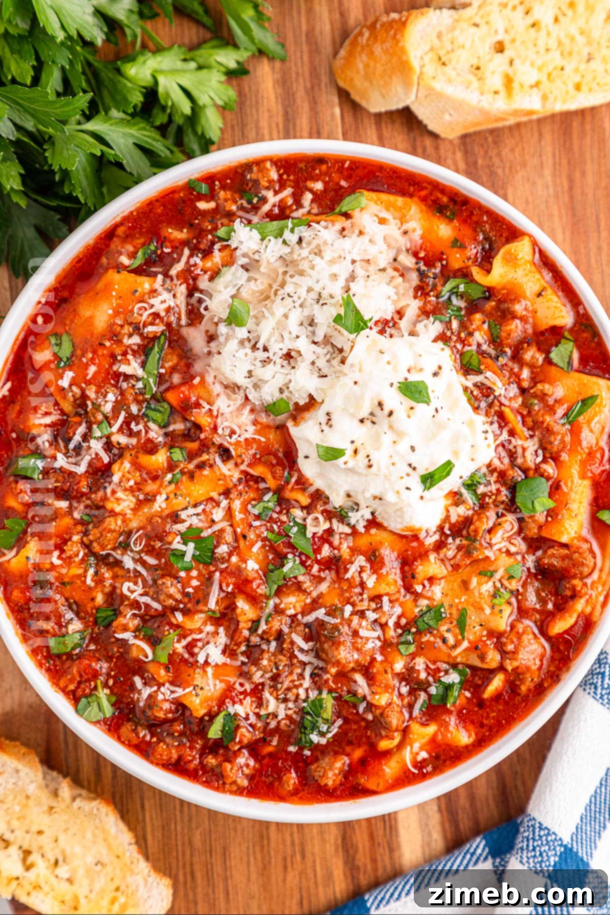 Comforting soup for dinner on a chilly evening