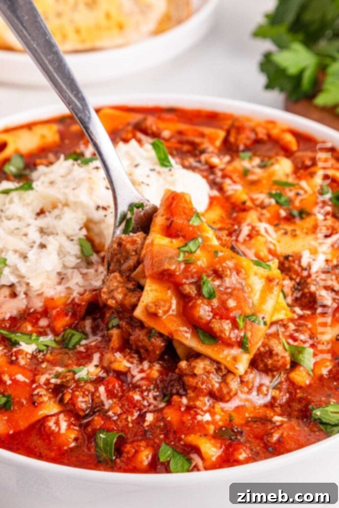 25+ Ways to Transform 1 lb Ground Beef 4 Slow Cooker Lasagna Soup recipe