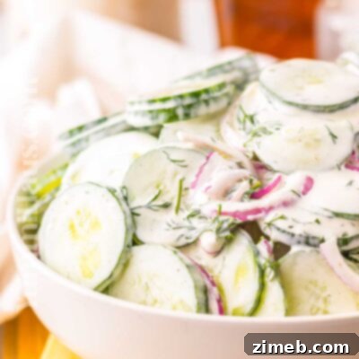 Creamy Cucumber Salad