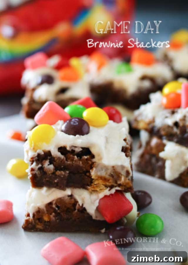 Game Day Brownie Stackers