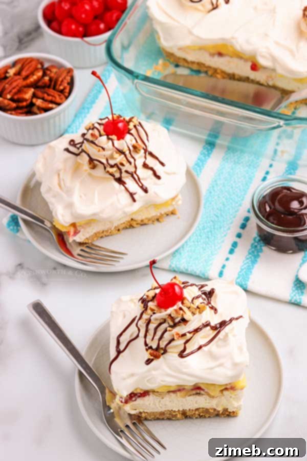 no bake cake - banana