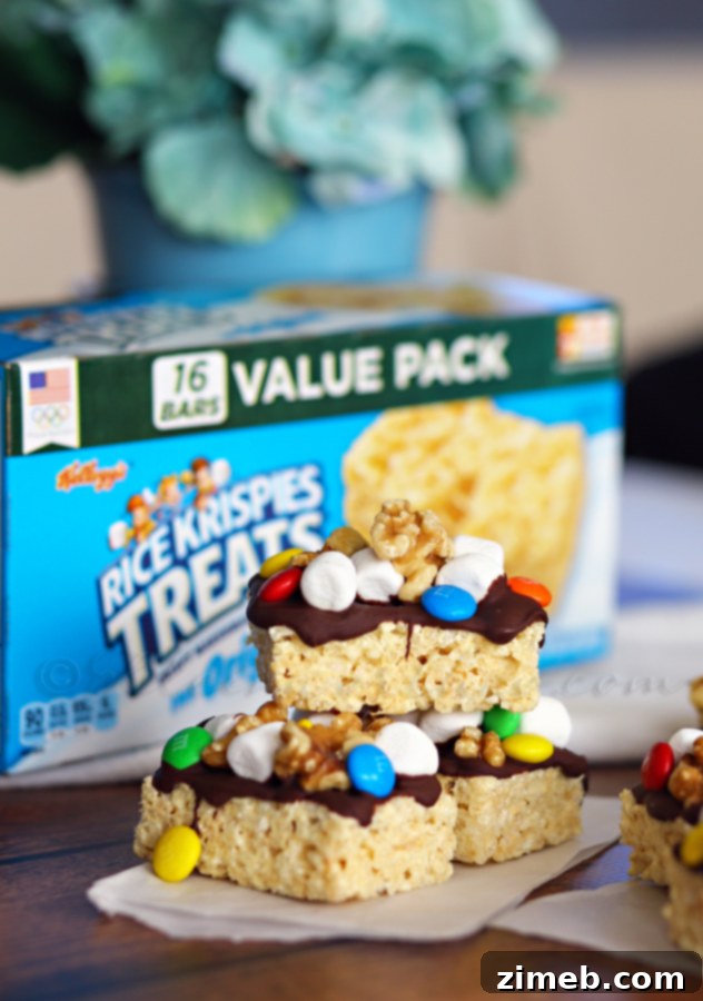 Rocky Road Krispies Treats