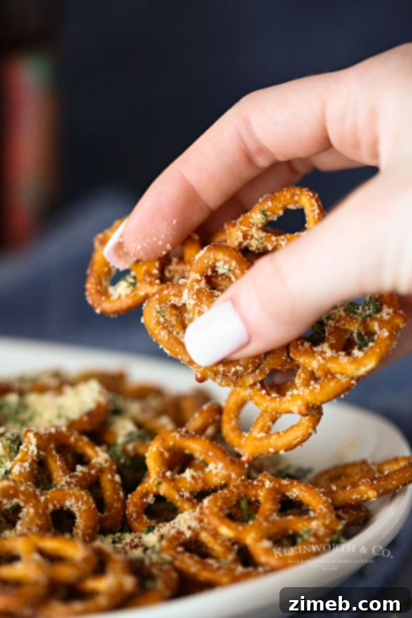 appetizer seasoned pretzels