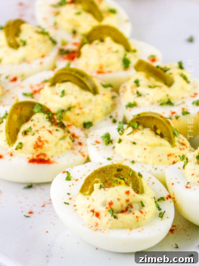 Jalapeno Deviled Eggs