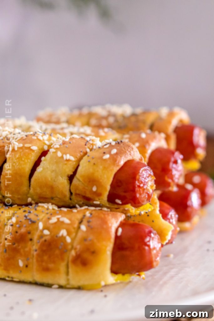 Pretzel Dog recipe using Crescent Rolls