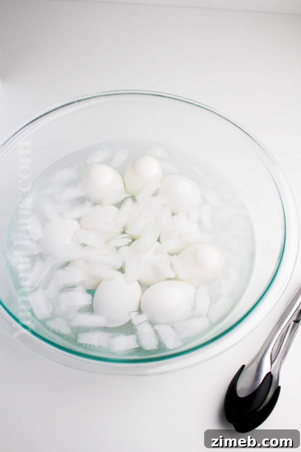 Spooky Deviled Eggs 5 How to hard boil eggs for deviled eggs.