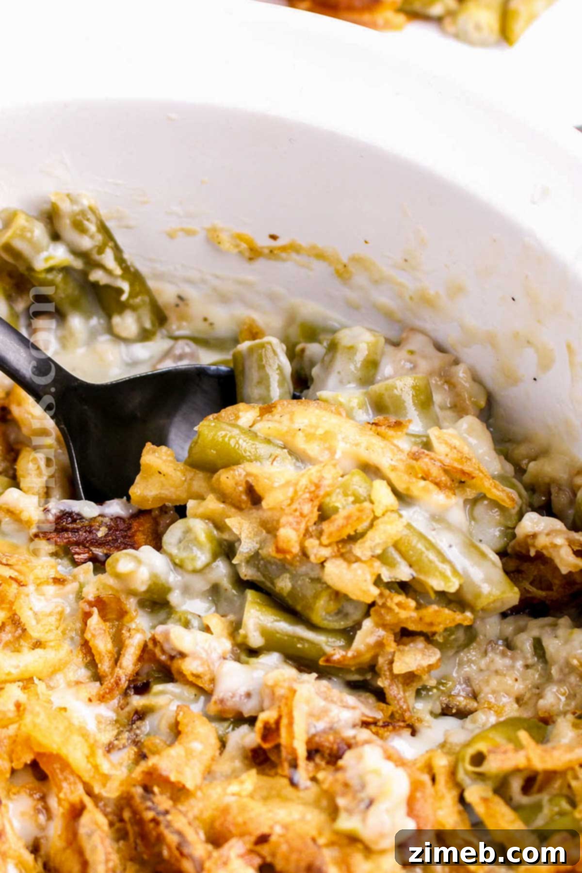 Green Bean Casserole recipe made with French's crispy fried onions.