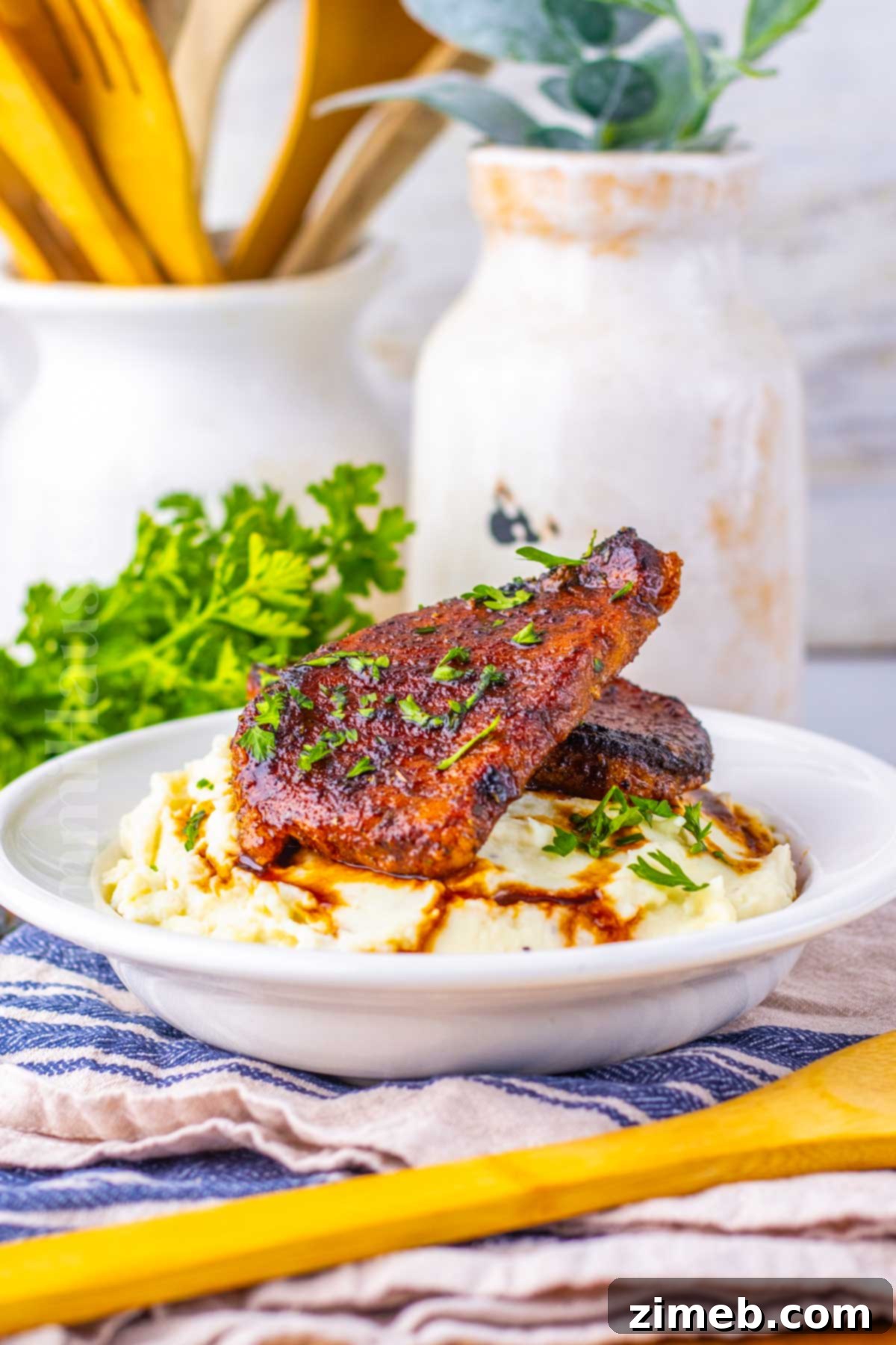 quick dinner with pork chops