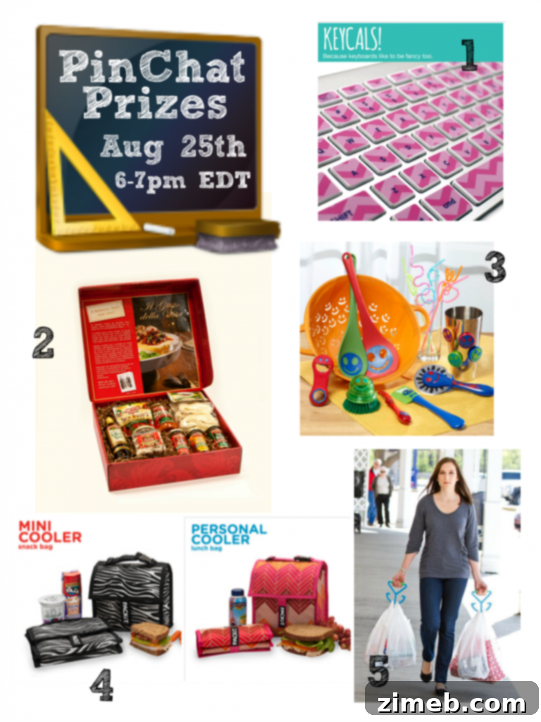 PinChat Prize Collage - Back to School Organization