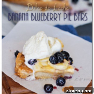 Banana Blueberry Dulce de Leche Pie Bars 5 Dulce de Leche Banana Blueberry Pie Bars, gluten free crust, slow cooker recipe