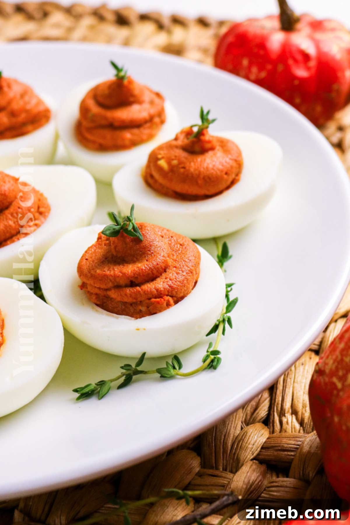 Festive Thanksgiving Deviled Eggs 16 fall egg recipe