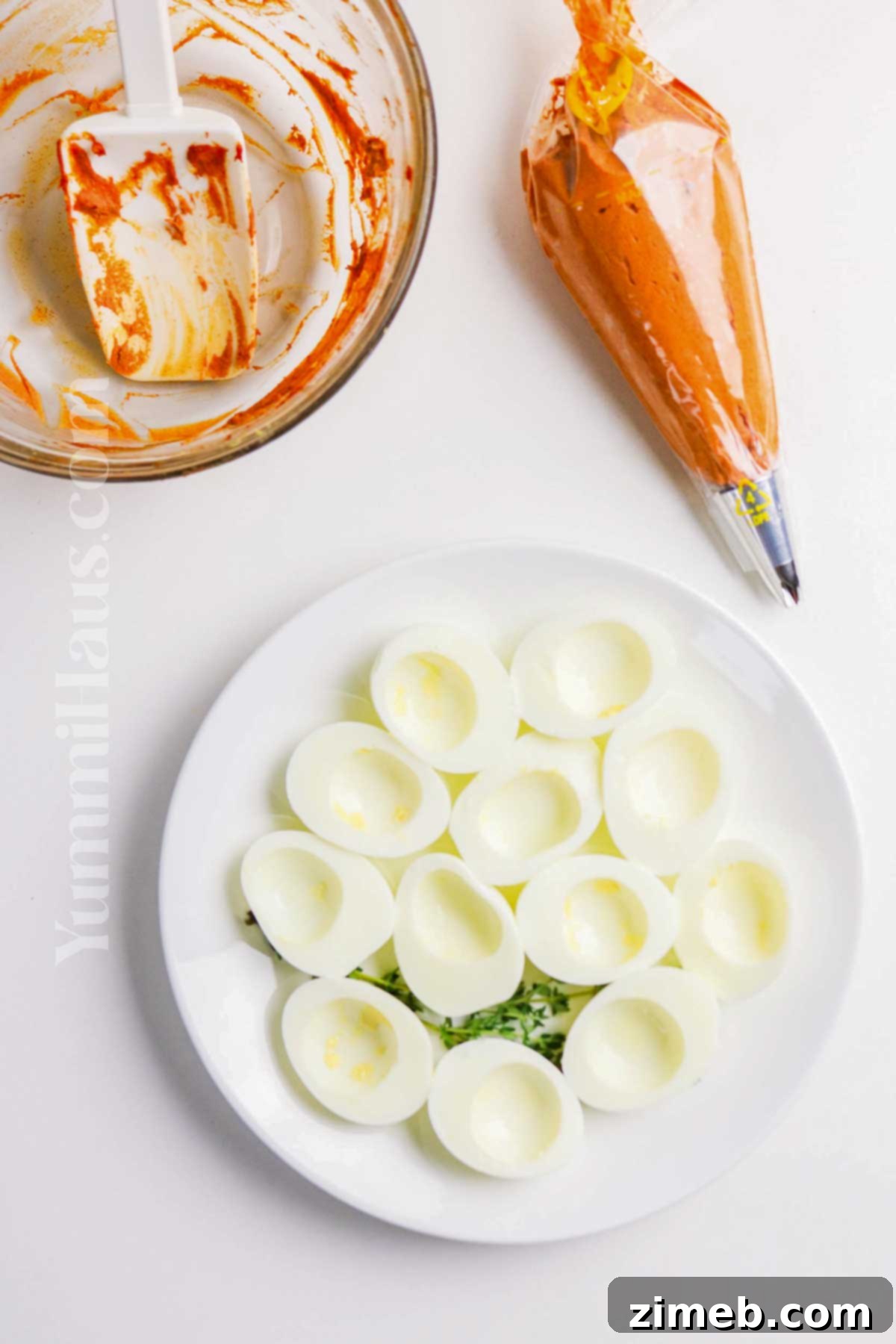 Festive Thanksgiving Deviled Eggs 7 how to make Thanksgiving Deviled Eggs