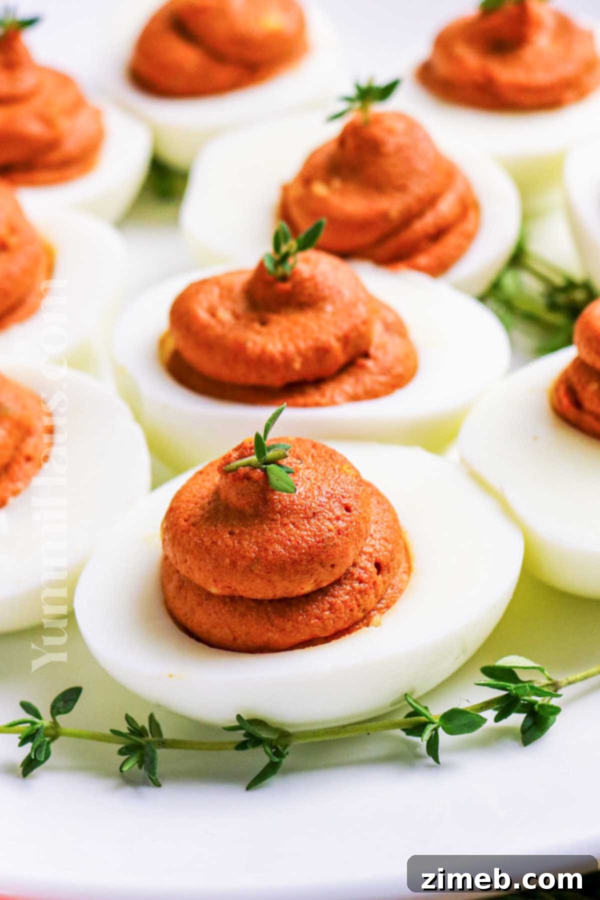 Festive Thanksgiving Deviled Eggs 10 Thanksgiving side dish