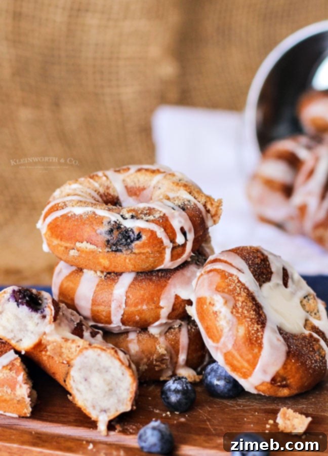 Blueberry Pie Mini Donuts