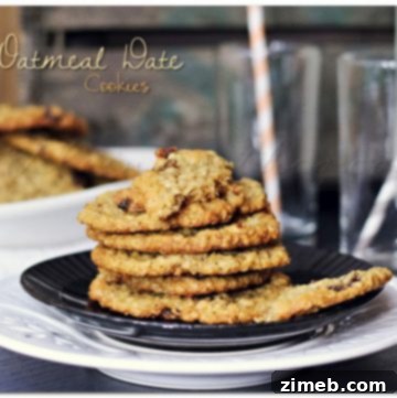 Oatmeal Date Cookies ready to eat