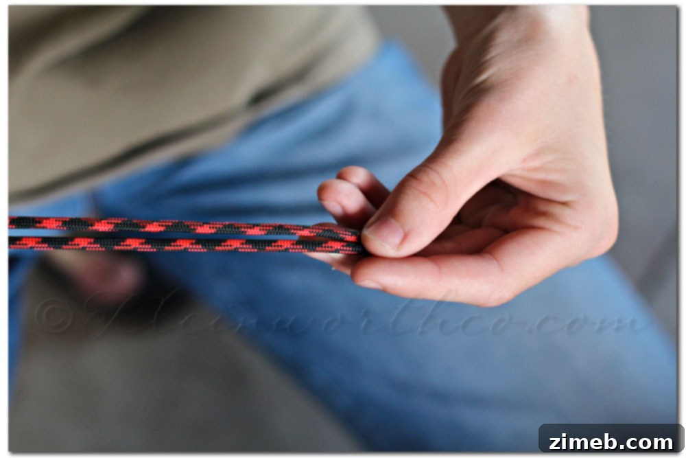 Handmade Fishtail Paracord Dog Collar 3 Measuring your dog's neck for a custom paracord collar