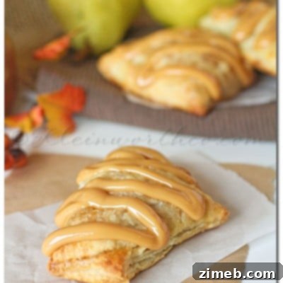 Golden Caramel Pear Hand Pies 3 Caramel Pear Turnovers