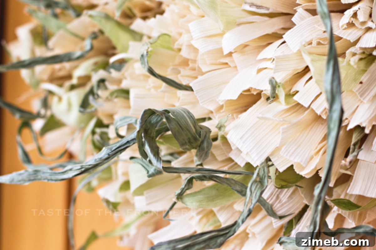 Rustic Corn Husk Wreath 5 Natural Raw Husk Texture for Rustic Wreath Making