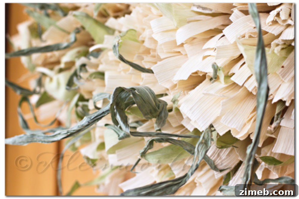 Scavenger Hunt Sunday September 15 2013 6 Beautiful Raw Husk Corn Husk Wreath for autumn decor